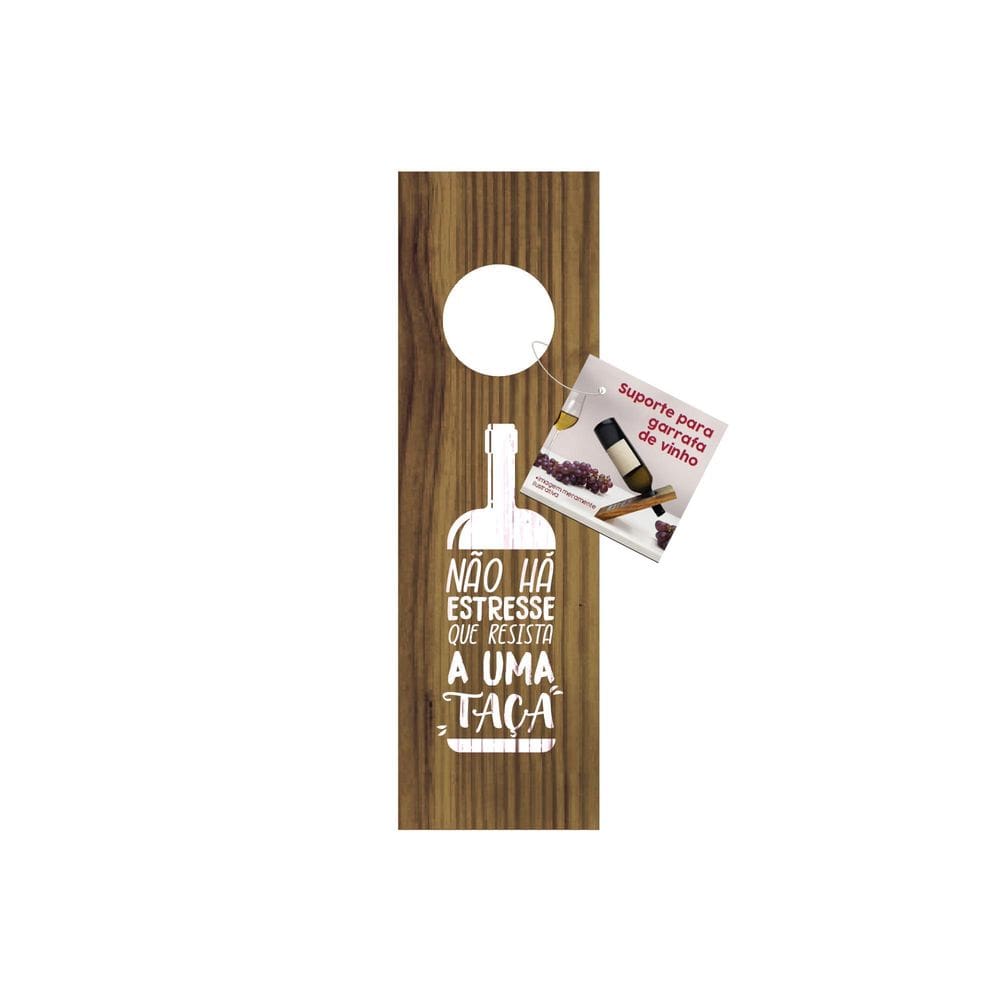 Suporte Para Garrafa De Vinho, Espumante Em Mdf +