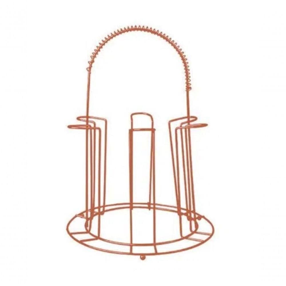 Escorredor De Copos Aramado Gold 20x16cm
