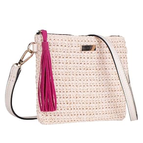 Bolsa Alice Palucci Transversal Palha Barbicacho