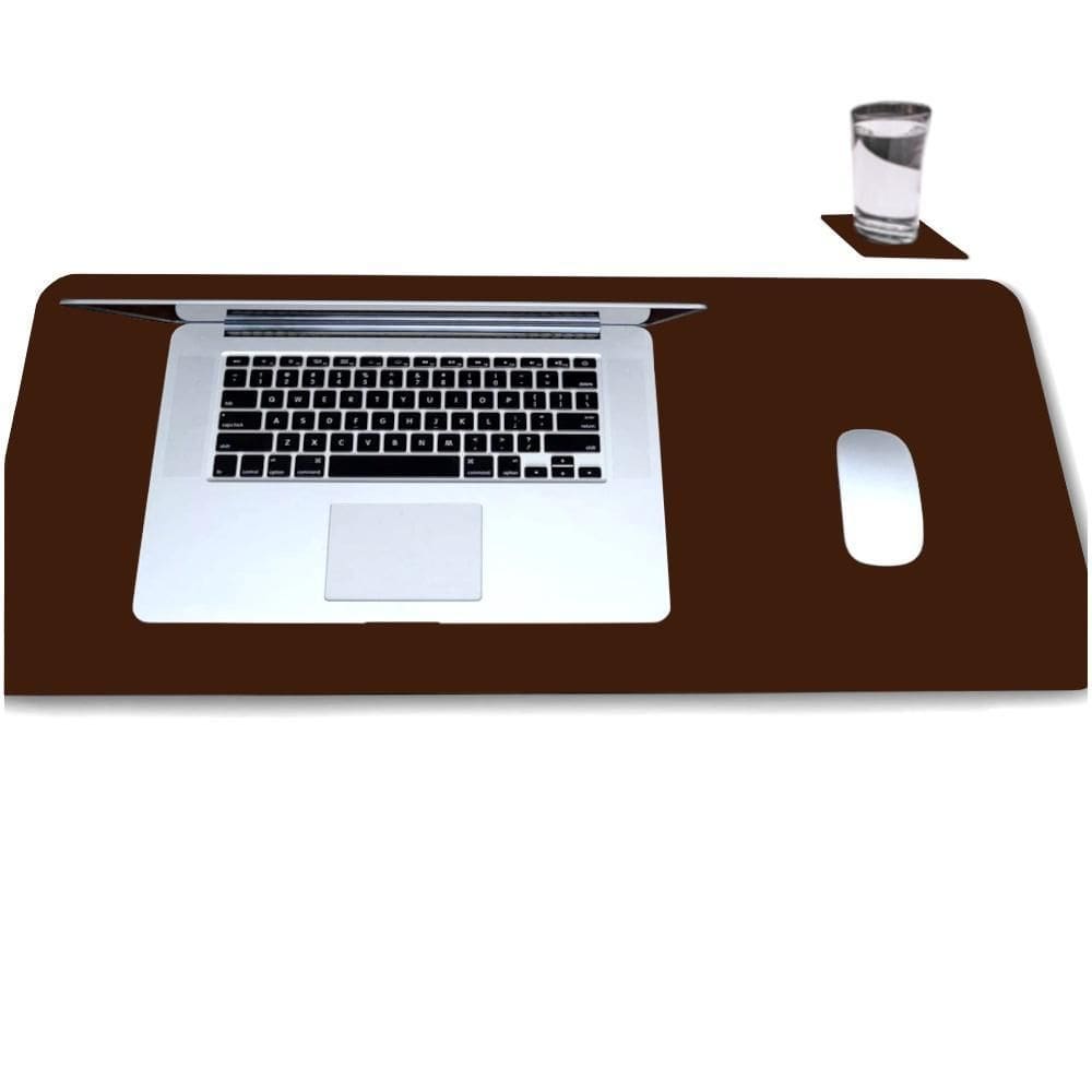 Desk Pad 160X30 Computador Notebook Em Couro + Porta Copo