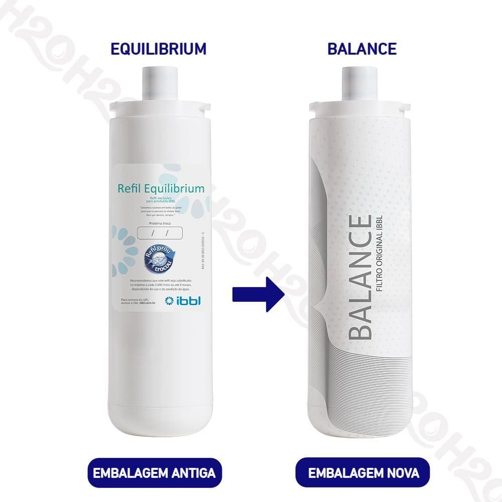 Kit 2 Refil Filtro IBBL Equilibrium Balance Reduz a Acidez e Equilibra o PH da Água