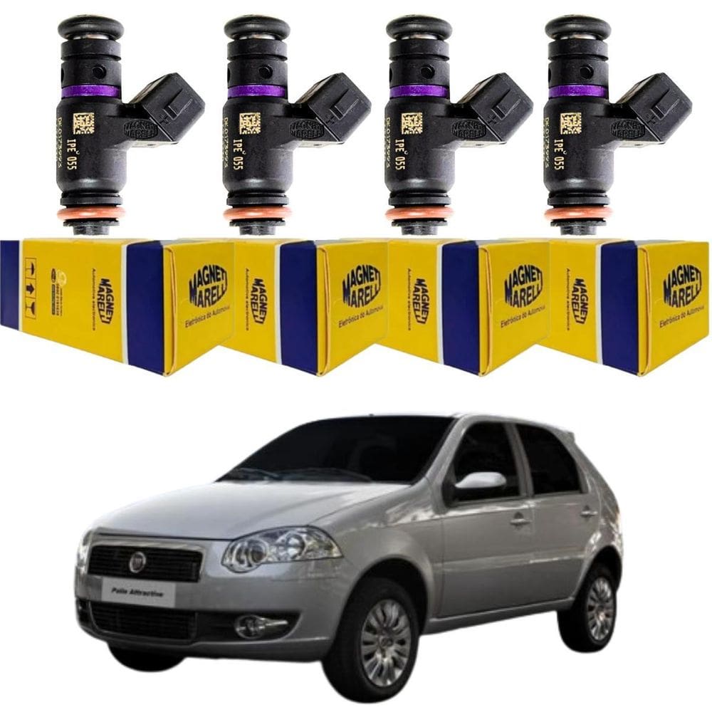 4 Bicos Injetores Fiat Palio 1.4 Flex Evo 2006 A 2010 Ipe055