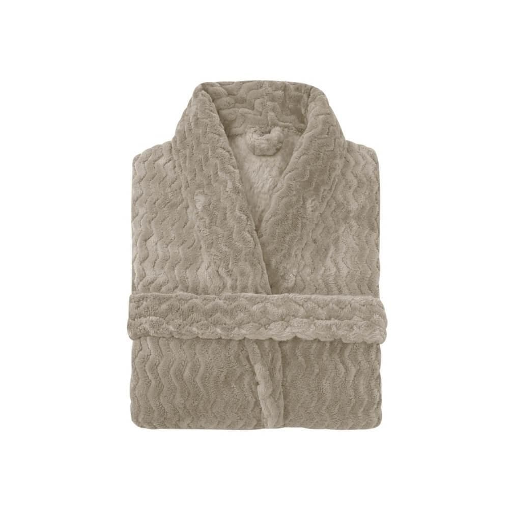 Roupão De Microfibra Wave Tamanho G - Andreza Kaki