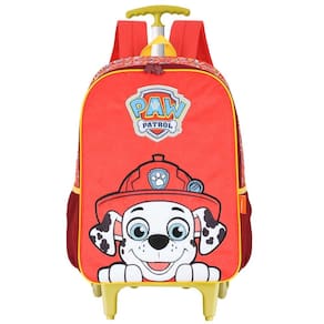 Mochila Escolar De Rodinhas Patrulha Canina Desenho Infantil