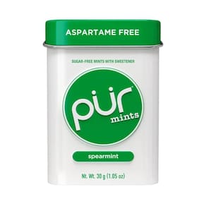 Pur Mints Spearmint Goma Mascar S/Açúcar Com Xilitol Hortelã