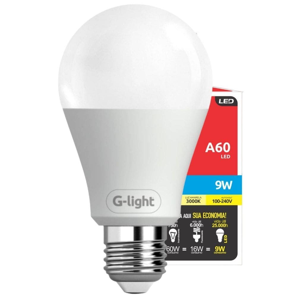 Lampada Redonda Econômica E Potente 9W 3000K 6500K E27