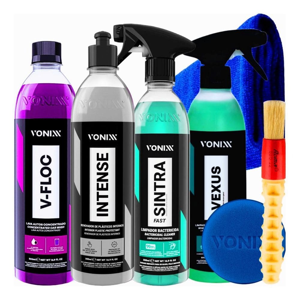 Kit Limpeza Automotiva Vexus V-Floc Intense Sintra Vonixx