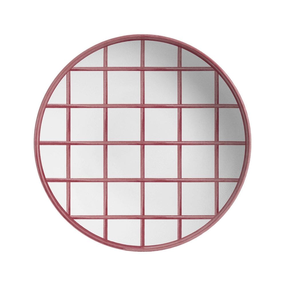 Conjunto Com 6 Pratos Fundo Coup Pink Trace 25Cm