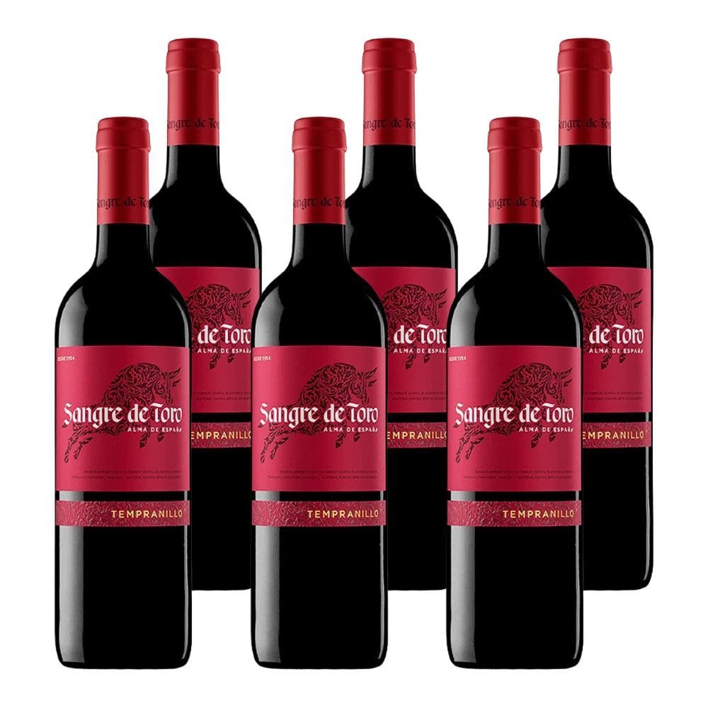 Kit 6 Vinhos Sangre de Toro Tempranillo Tinto Espanha 750ml