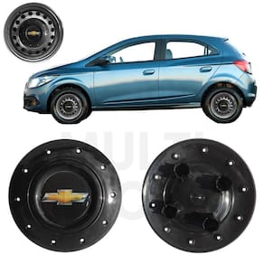1X Calota Centro Roda Aro 14 Gm Onix 2013 A 2019 Preto