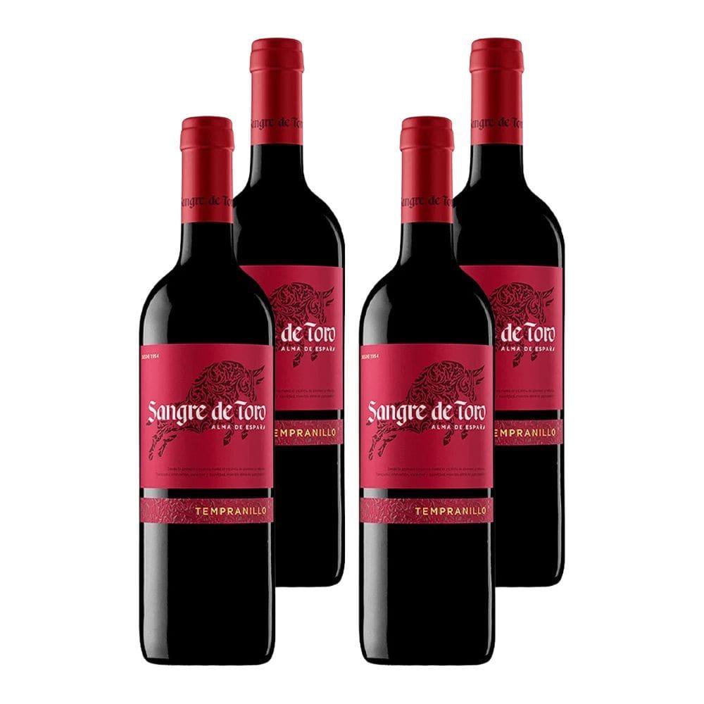 Kit 4 Vinhos Sangre de Toro Tempranillo Tinto Espanha 750ml