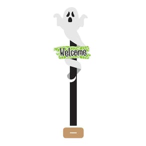 Enfeite Placa Jardim Fantasma Welcome Festa Halloween