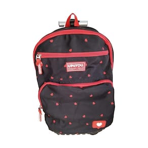 Mochila De Rodinhas 360º Hearts Preta Up4You - Luxcel