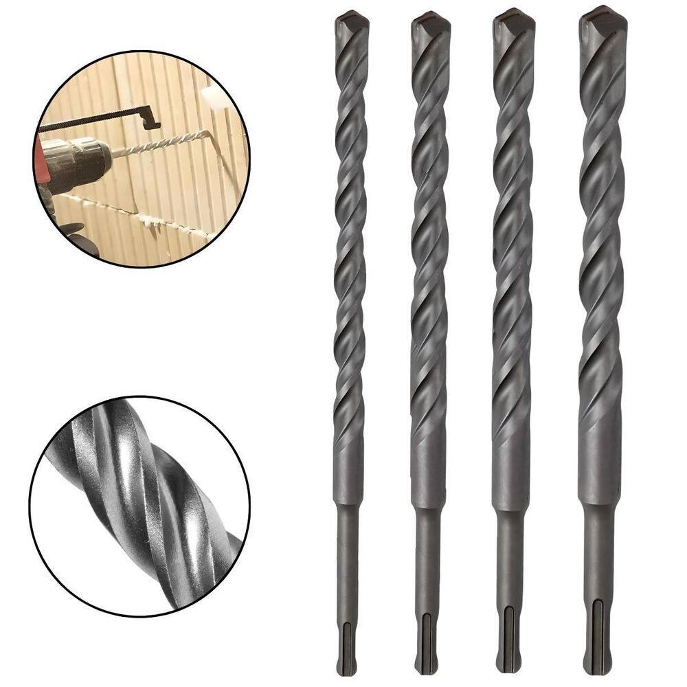 Kit Jogo De Broca Vídea 4 Peças 6 A 12Mm Encaixe Sds Plus
