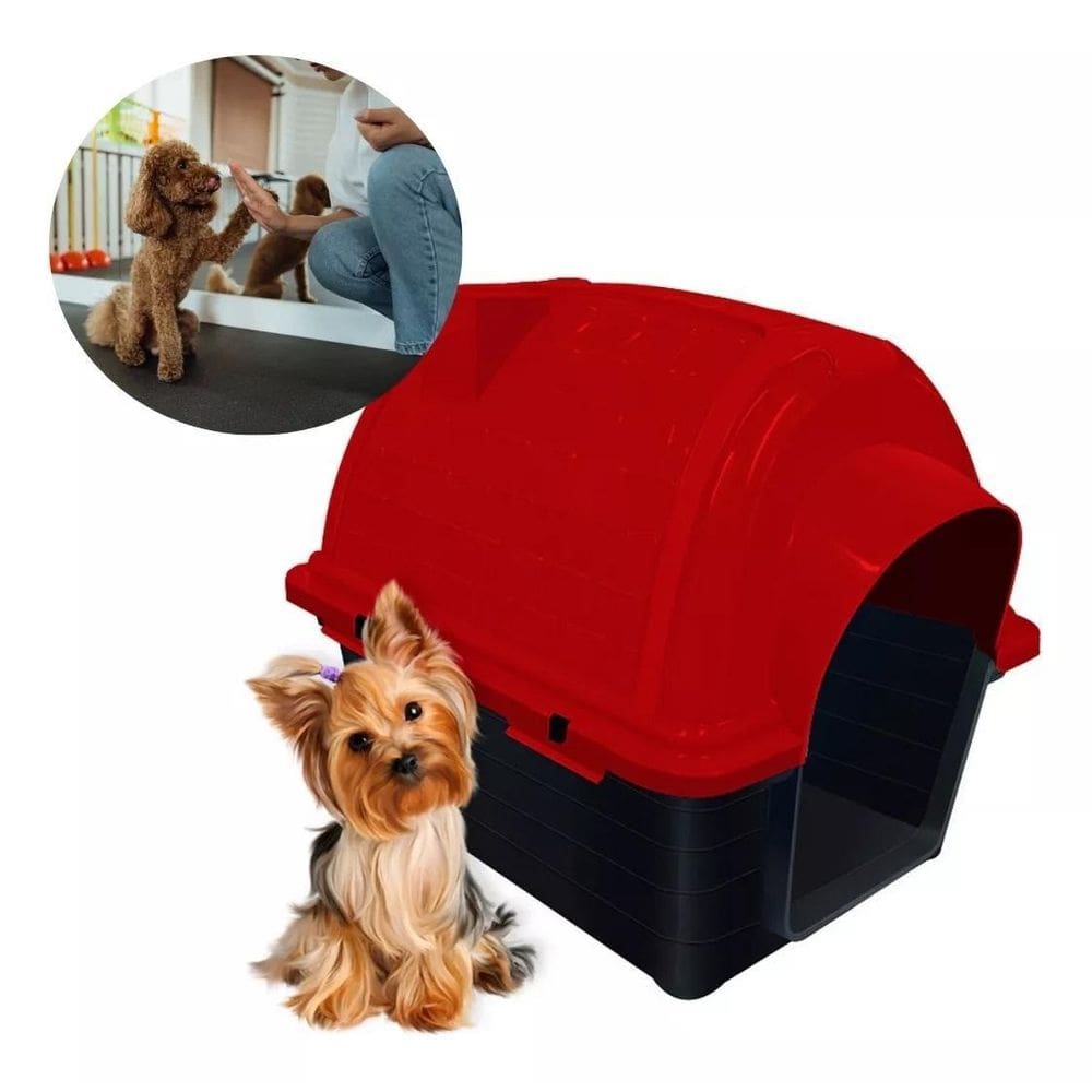 Casinha Pet Raças Pequenas Iglu N1 Para Cachorro Vermelha