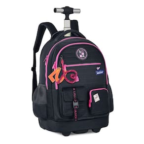 Mochila de Rodinhas Luluca Juvenil Escolar Meninas Passeio