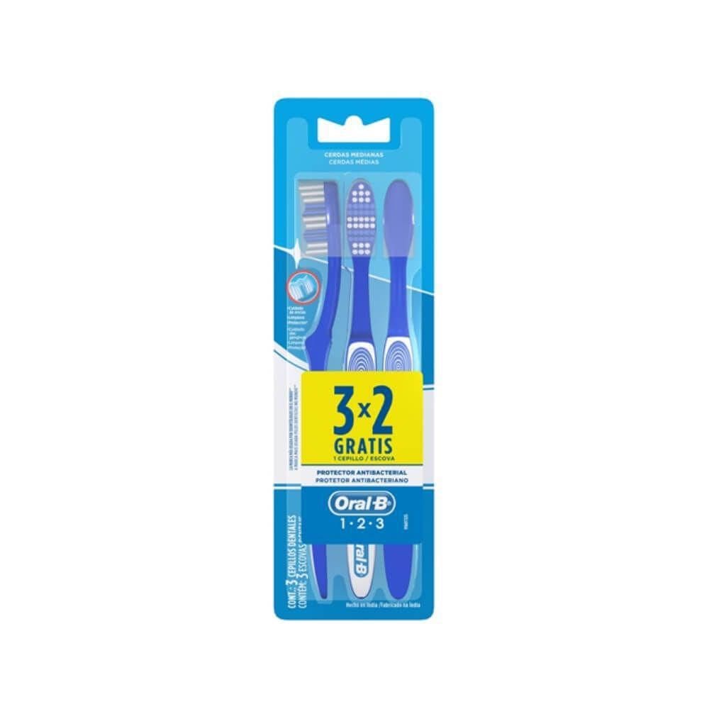 Escova Dental Oral B 123 Com 3