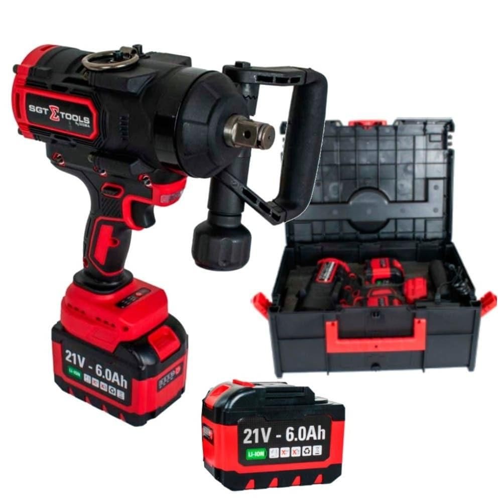 Chave De Impacto Bateria 3/4 POL 21V Com 2 Baterias SGT-7509 SIGMA