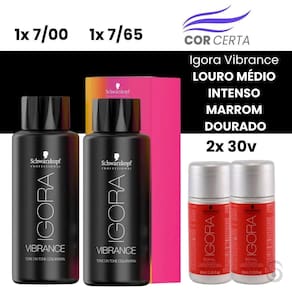 Igora Vibrance Louro Médio Intenso Marrom Dourado