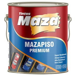Tinta Piso Premium Acrílica Alto Rendimento 3,6L Cores Maza