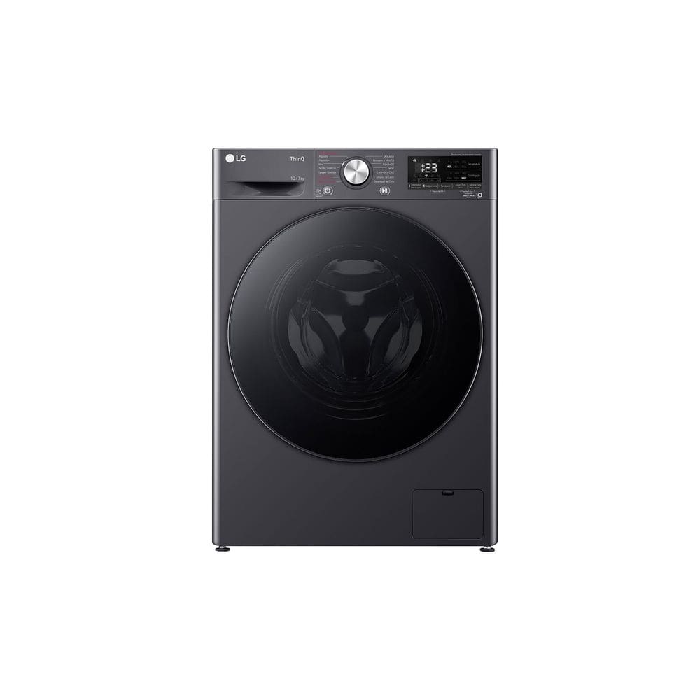 Lava e Seca LG Smart VC4 12kg Titanium com Inteligência Artificial AIDD™ (CV5012MC4) - 127v