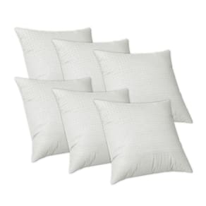 Kit 6 Capas Almofada Luxo 43X43 Jacquard Com Ziper Caribe