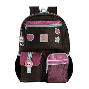 Mochila De Costa Utility Panda Preto Juvenil Feminina Xeryus