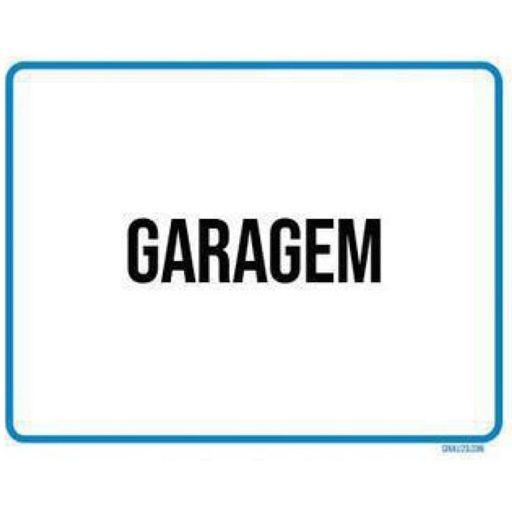 Kit 3 Placas Ambiente Sinalização Setor Garagem