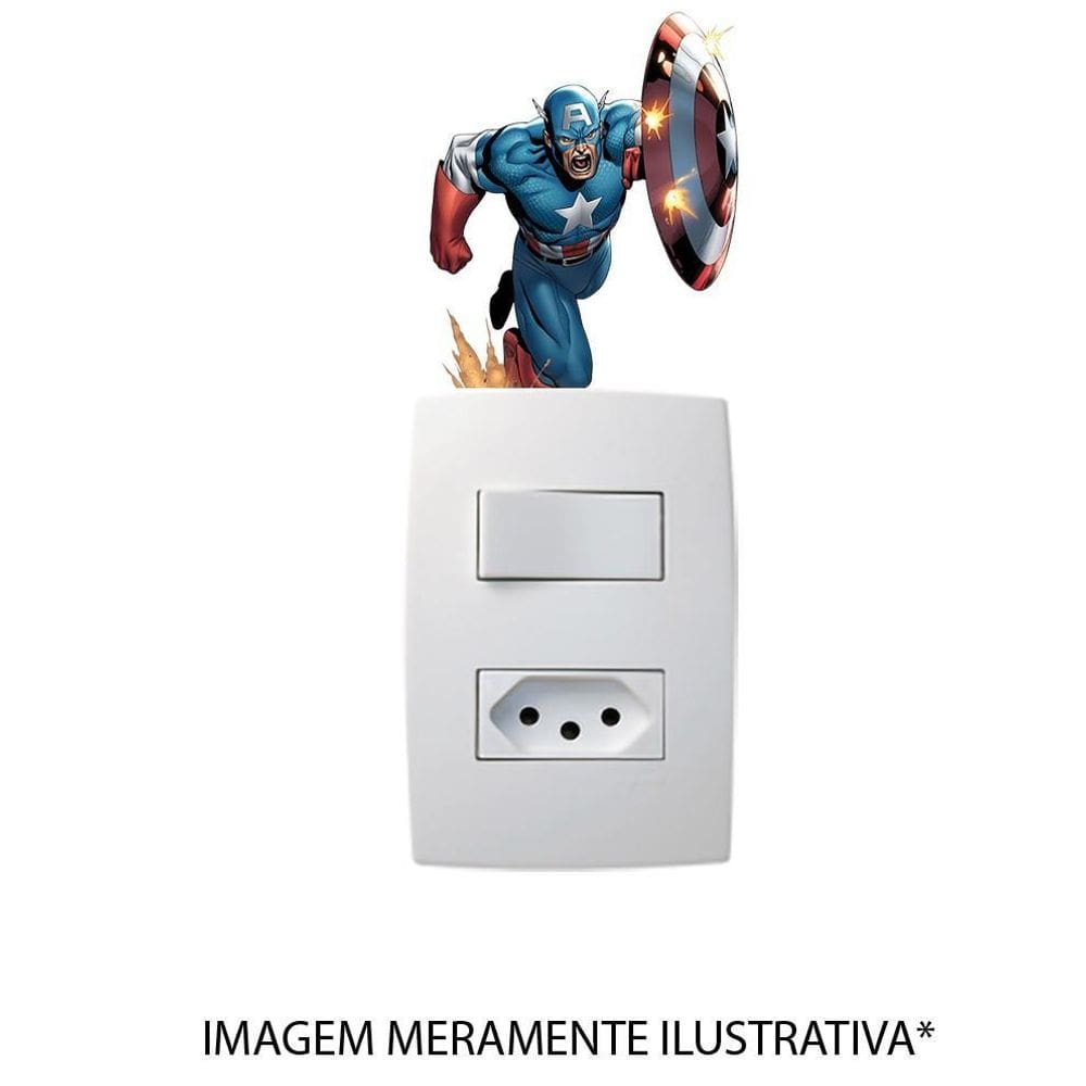 Adesivo De Interruptor Capitão América Mod 02