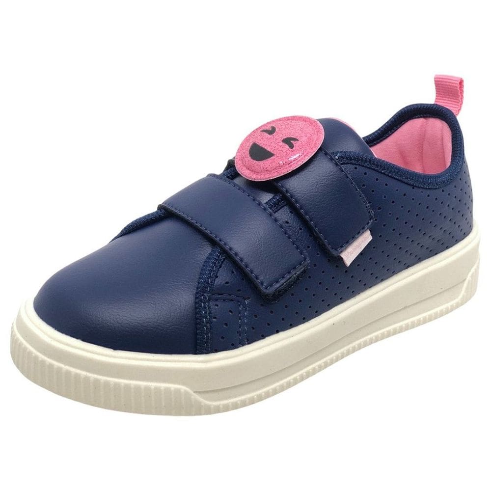 Tenis Infantil Menina Conforto Slip On Emoji Pampili Up