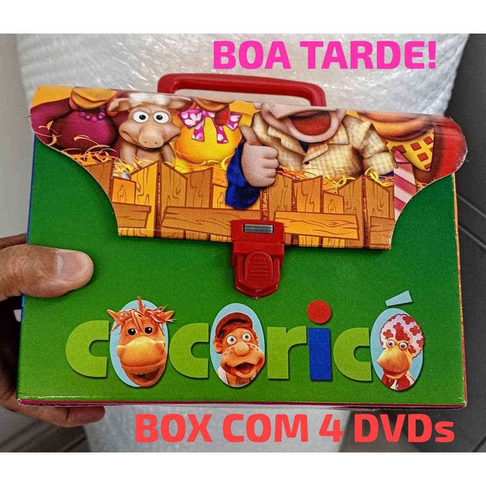 Dvd Cocoricó - Coleção especial box com 4 Dvds Caixinha Lacr