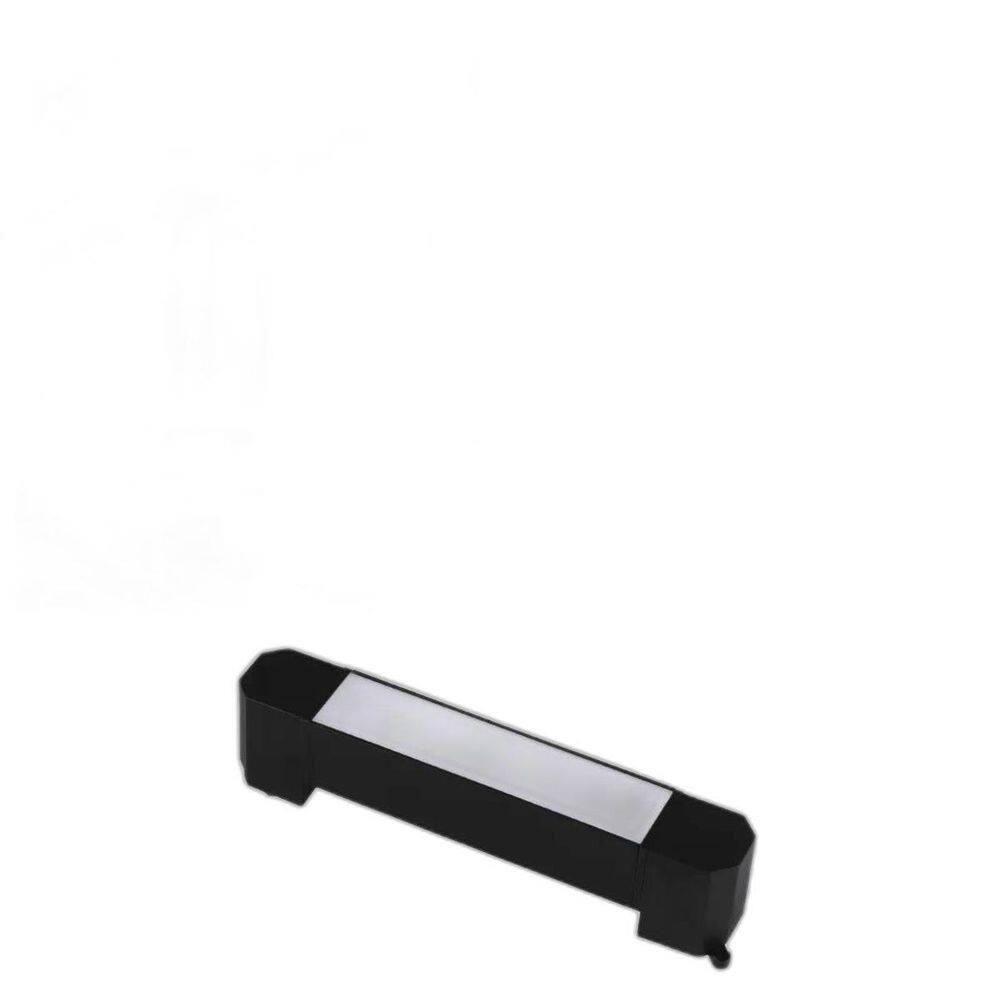 Luminária Preta Luz Difusa Linear 10W De 20Cm Para Trilho
