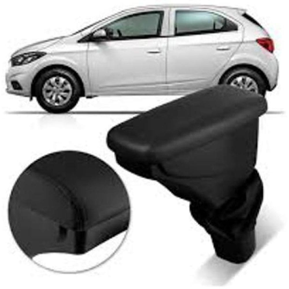 Apoio De Braço C3/Aircross Courvin Preto Com A Costura Preta