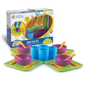 Dish Set Learning Resources New Sprouts Serve It! 24 peças