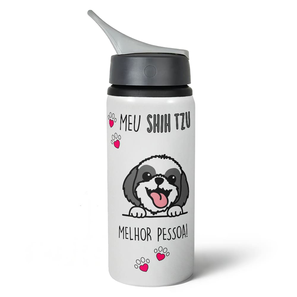 Garrafa Squeeze NK Dog - Meu Shih tzu, melhor pessoa - M2