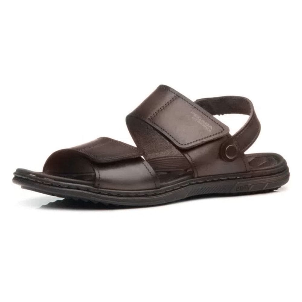 Sandalia Papete Masculina Conforto Couro Pegada 533303