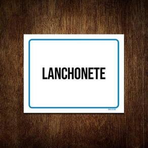 Kit 10 Placas Ambiente Sinalização Setor Lanchonete