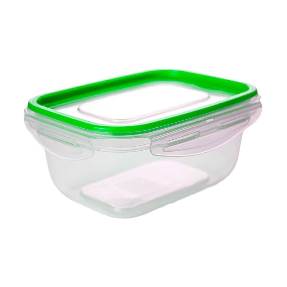 Pote Hermético com Travas Retangular Plástico 500ml - Tritec