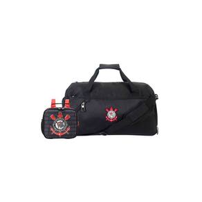 Kit Lancheira Térmica+Sacola De Viagem Esportiva Corinthians
