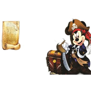 Fundo Fotográfico Em Tecido Mickey Pirata 2,80X1,50