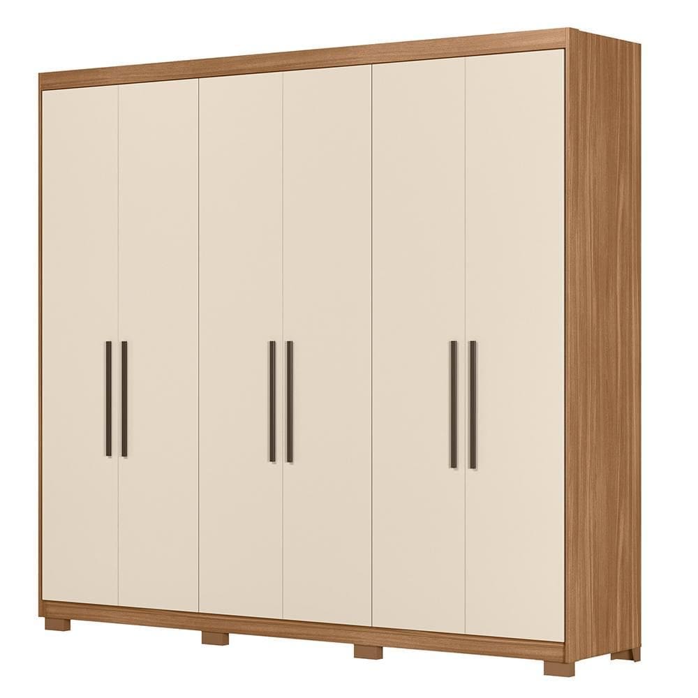 Guarda Roupa Venice 6 Portas, 4 Gavetas e 4 Cabideiros com Pés - Demóbile