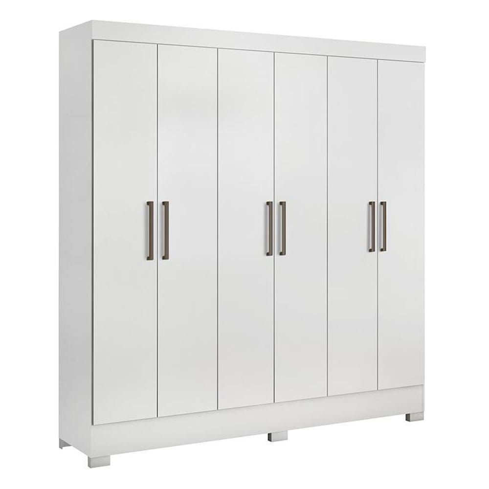 Guarda Roupa Casal Prático 6 Portas - Demóbile