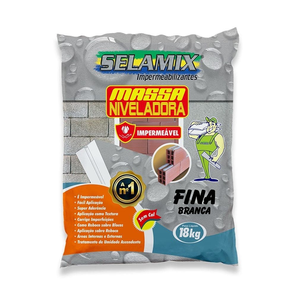 Massa Niveladora Fina Branca