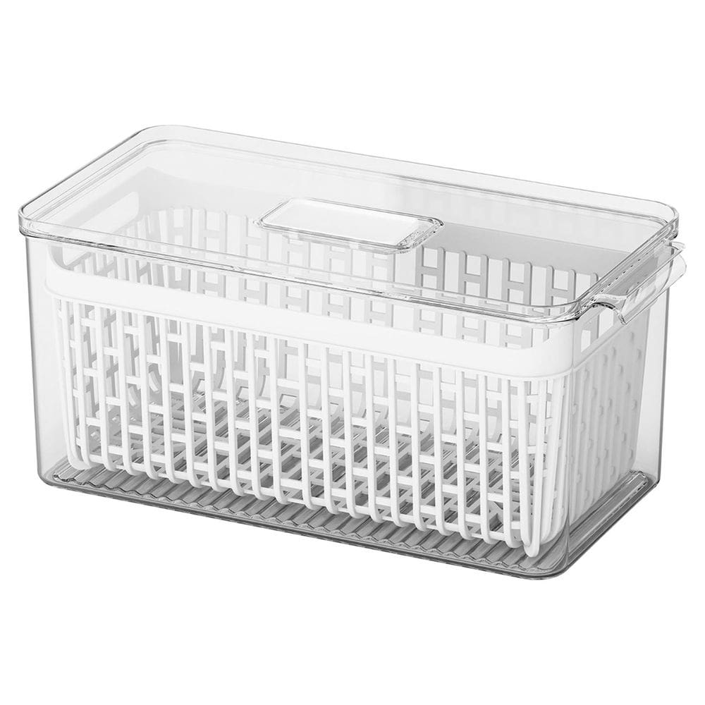 Organizador de Geladeira Dry Coza 6 Litros 32,5x16,5x15 cm com Cesto