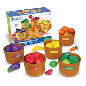Toy Learning Resources: Conjunto de classificação de cores do Farmer`s Market, 30 unidades