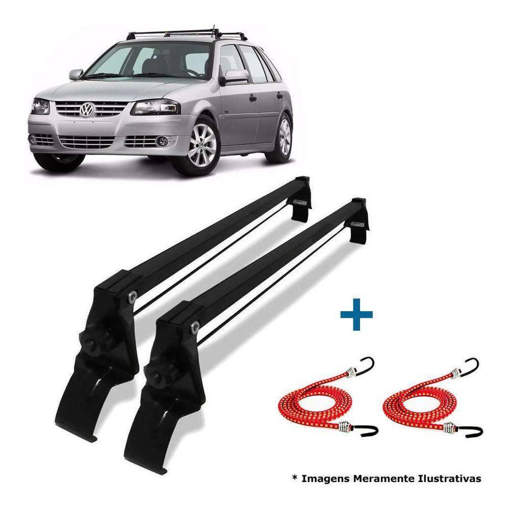 Rack Teto Bagageiro + 2 Elasticos Gol 4 Portas Bola G2 G3 G4