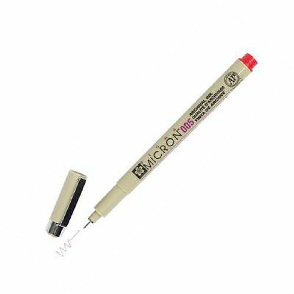 Marcador Tecnico Nankin Pigma 005 Vermelho