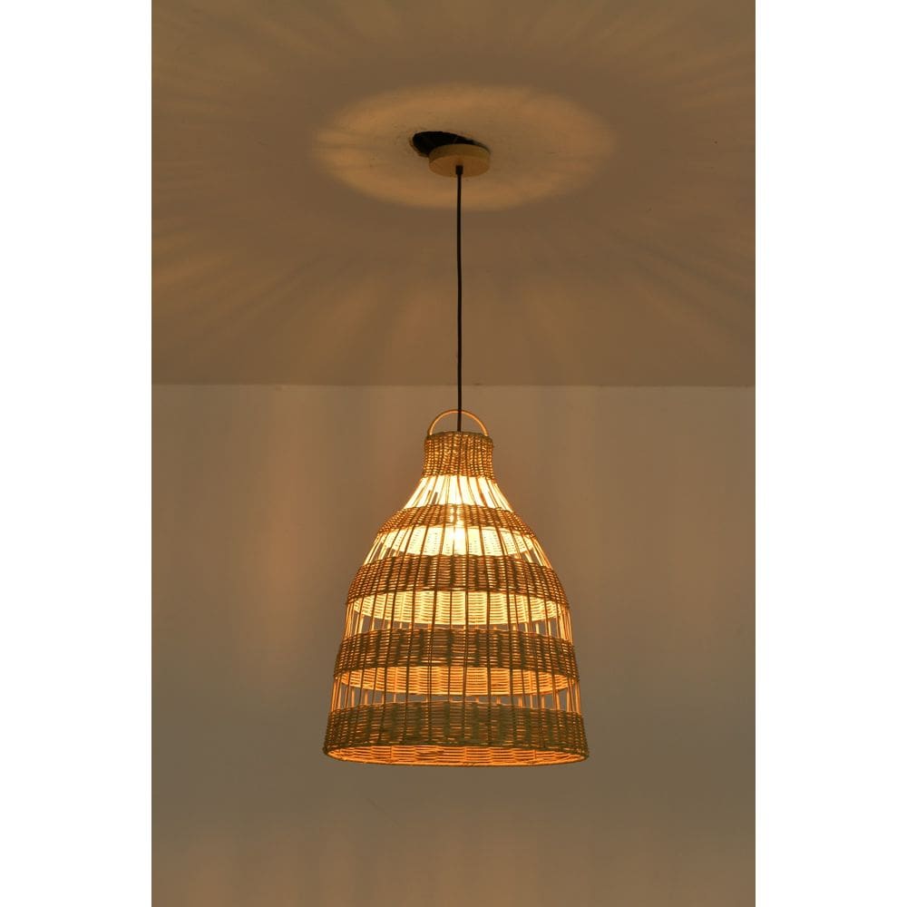 Pendente Ôtaki Rattan 40X50cm 3 Metros De Cabo
