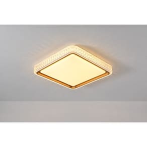 PLAFON QUEENSTOWN DOURADO MODERNO LED QUADRADO 50x50