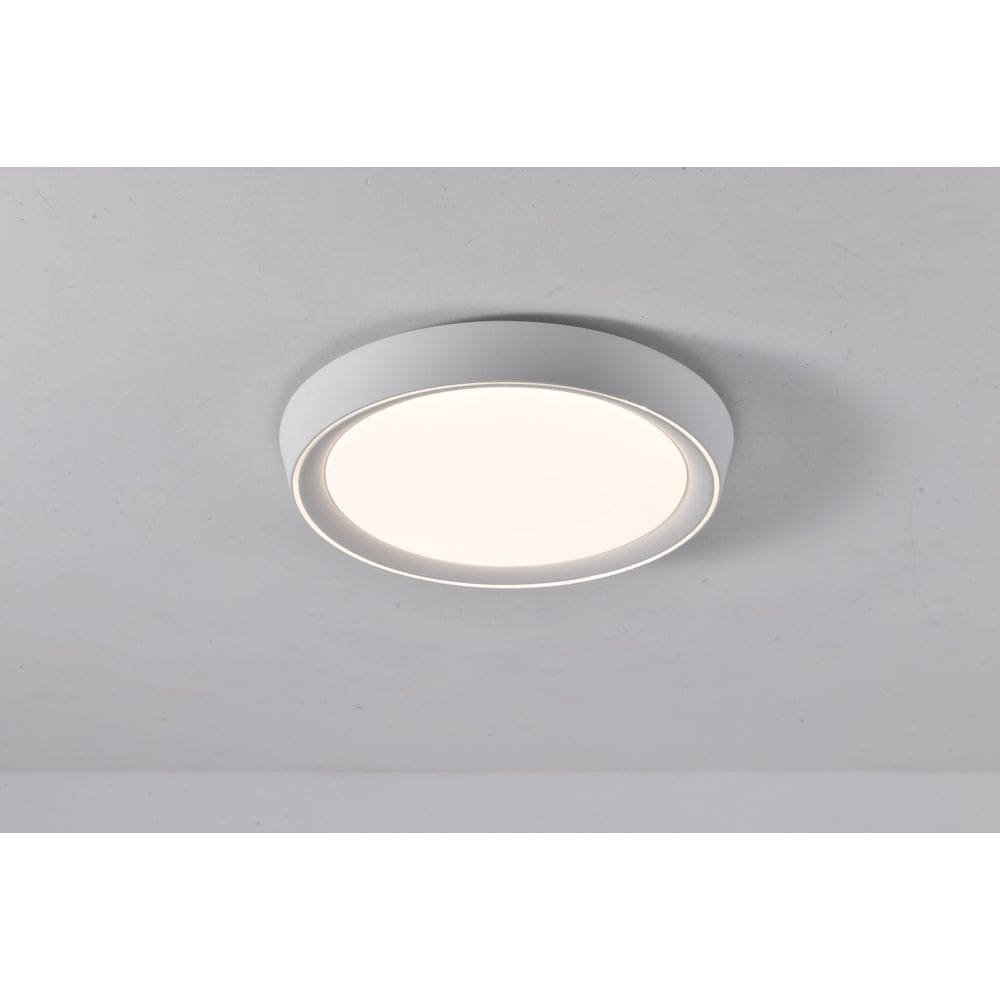 Plafon Ox Redondo Branco Moderno Led Ø50x6,7Cm